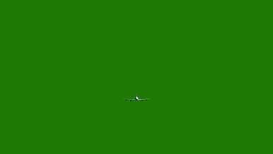 绿幕飞机起飞拉升三维视频视频的预览图